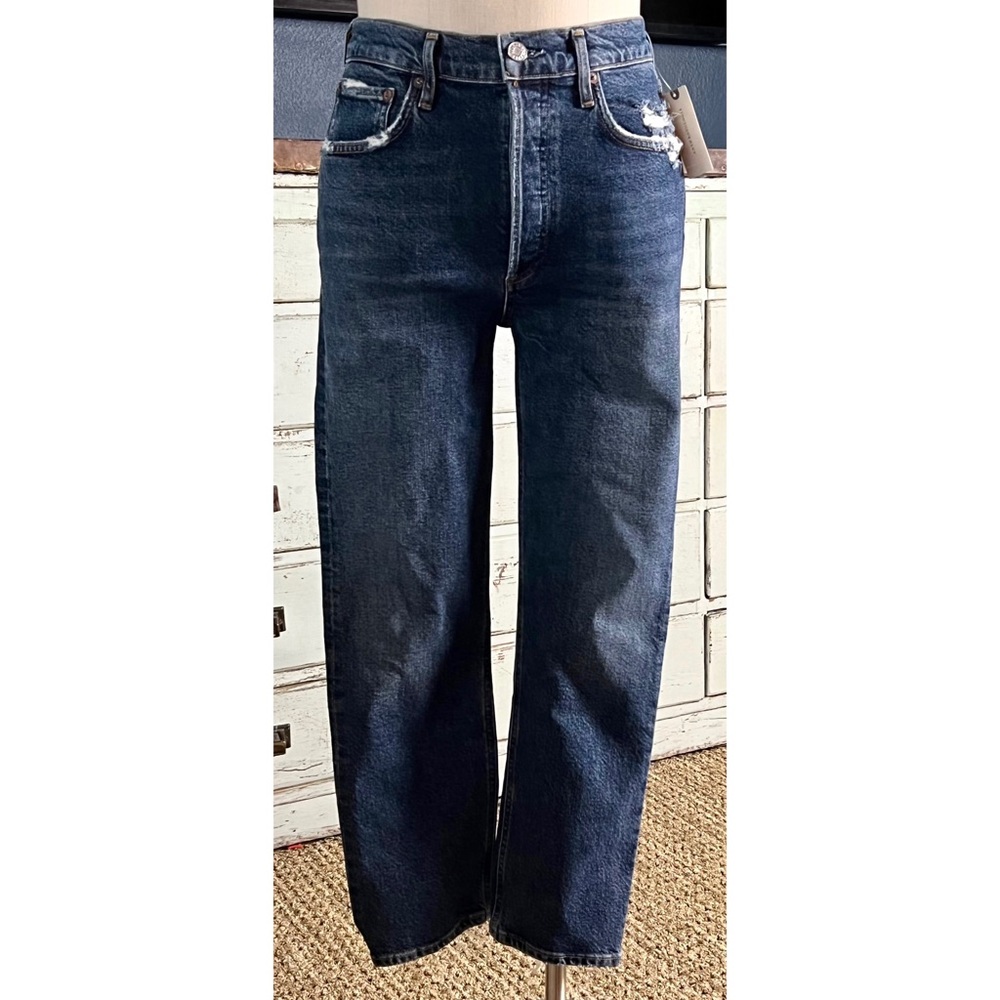 Agolde Riley High Rise Straight Cropped Jeans Size 27